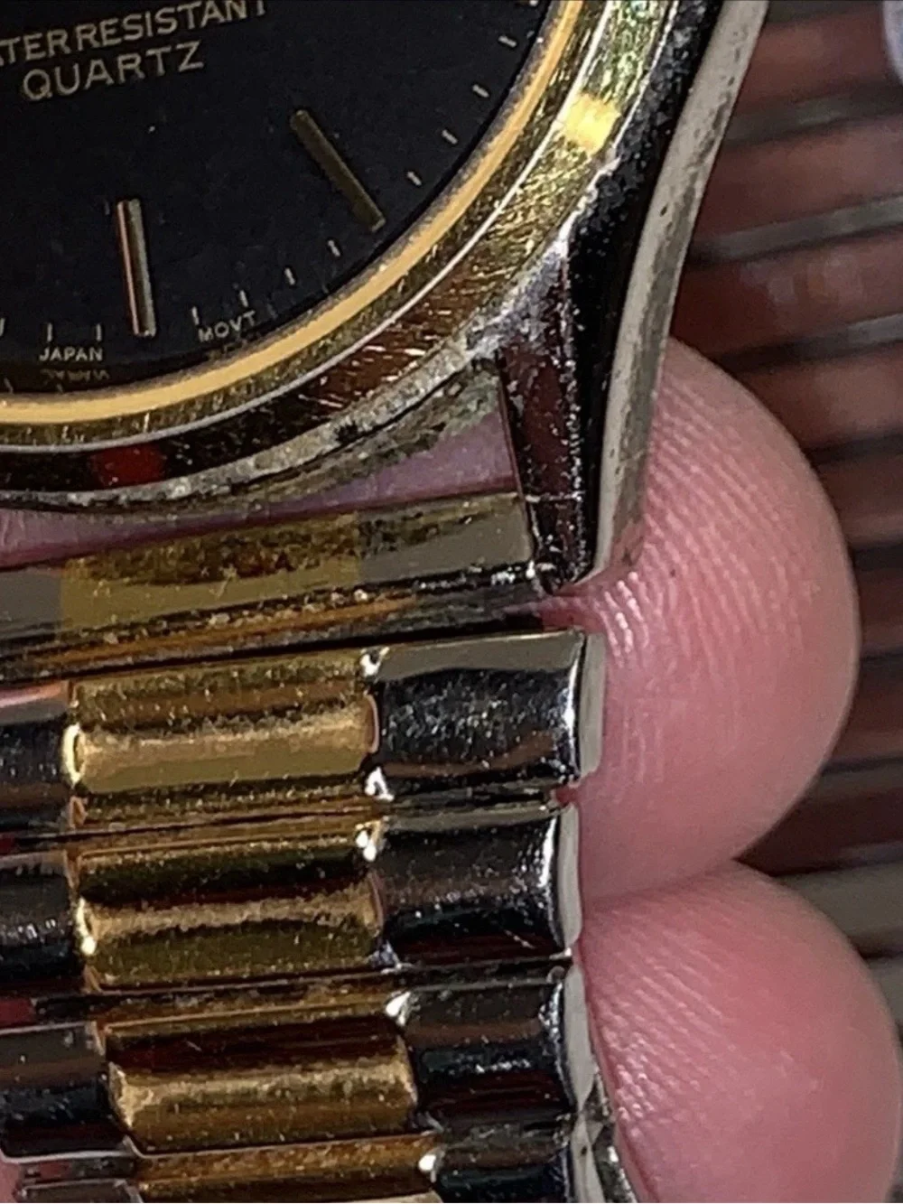 Waltham Vintage Watch: Day Date / Water Resistant Quartz / New Battery